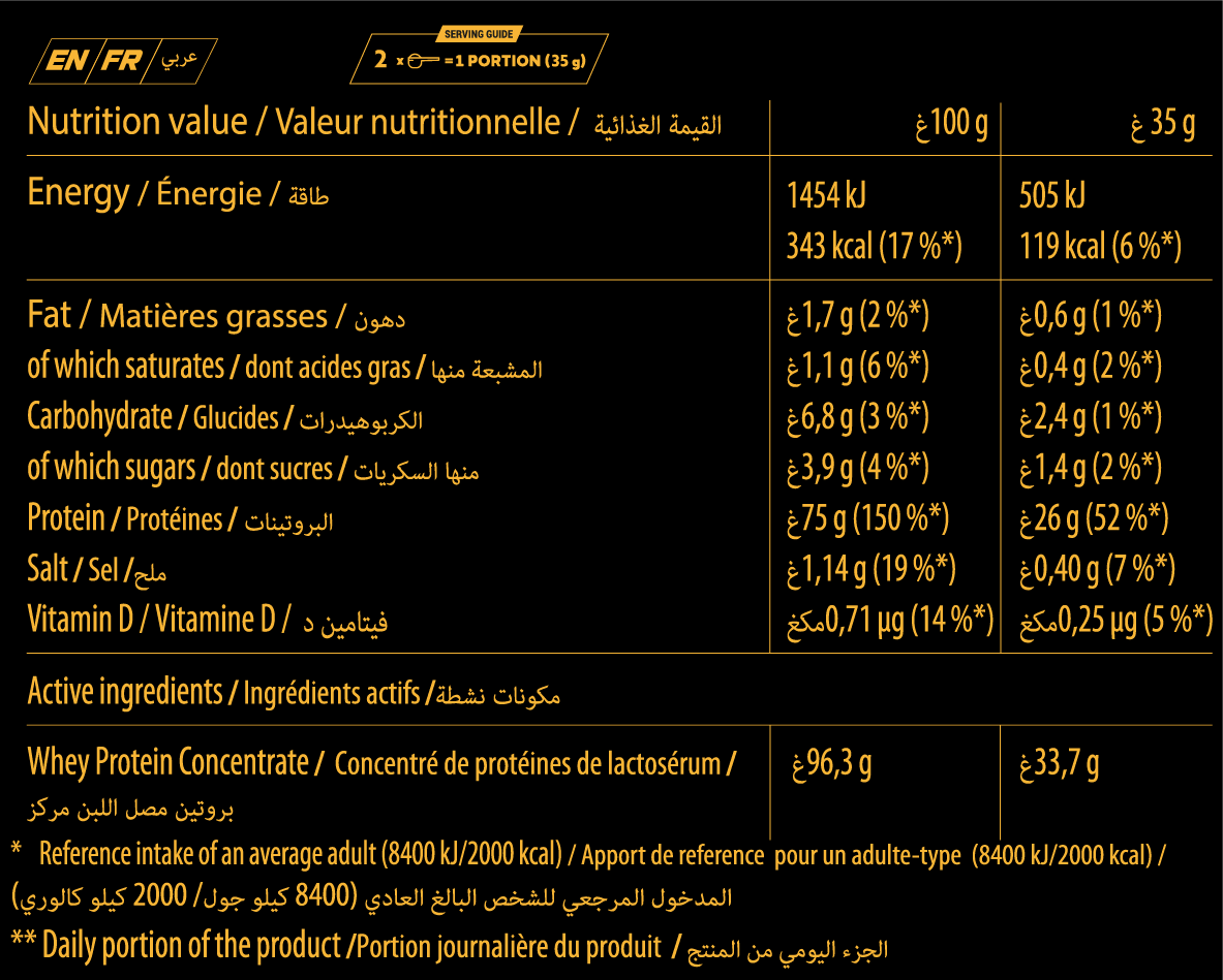 واي بروتين مركز بنكهة الشوكولاته 4 كغ